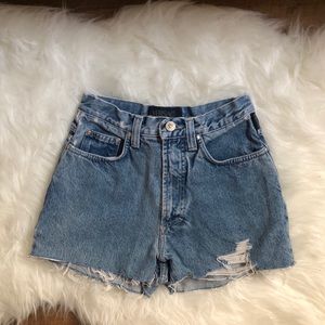 handmade 〜 vintage versace jean shorts